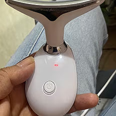 Facial Massager, Anti-Wrinkle Face and Neck Vibrating Aesthetic Treatment with LED Light
